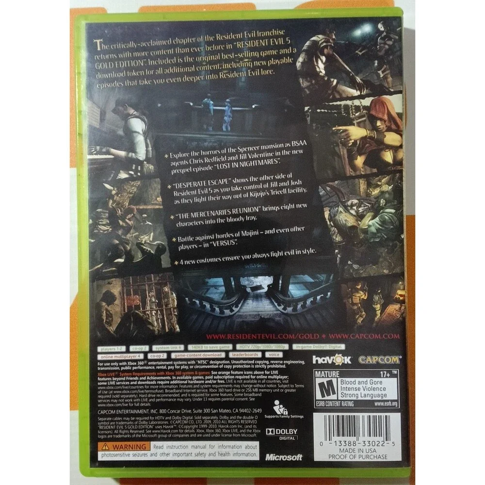 Resident Evil 5 Gold Edition (Xbox 360)